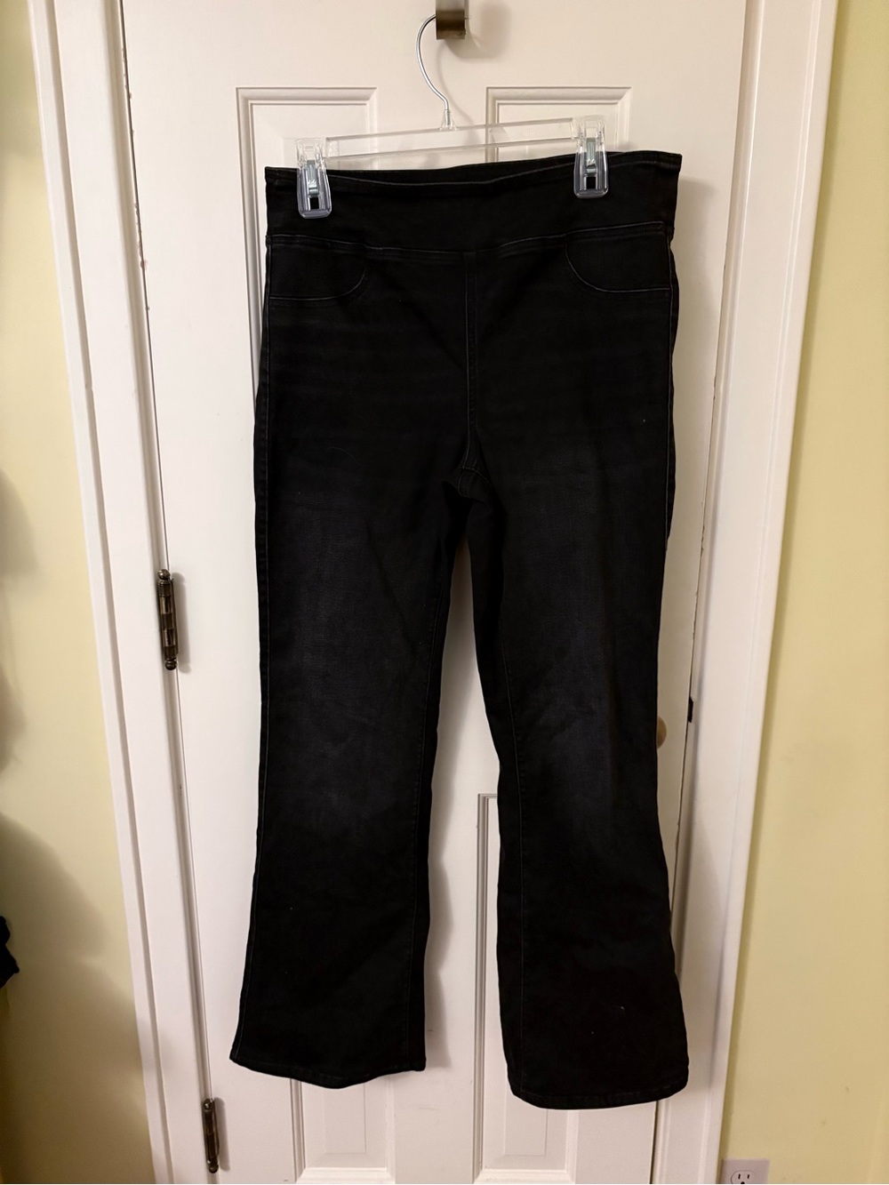 American Eagle Outfitters Black Bootcut Pull-On Pants